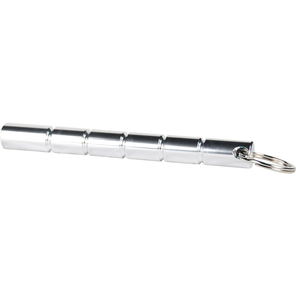 Aircraft Grade Aluminum Keychain Kubotan  Silver view 2